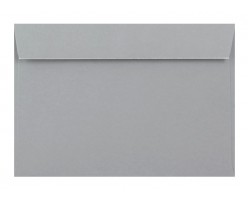 Farebná obálka s odtrhávacím pásikom (samolepiaca) svetlá sivá 
