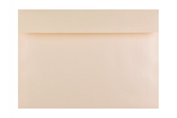 Farebná obálka s odtrhávacím pásikom (samolepiaca) krémová 