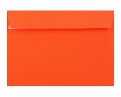 Farebná obálka s odtrhávacím pásikom (samolepiaca) oranžová 