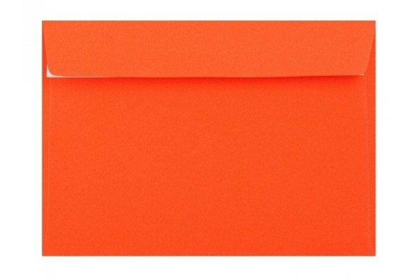 Farebná obálka s odtrhávacím pásikom (samolepiaca) oranžová 